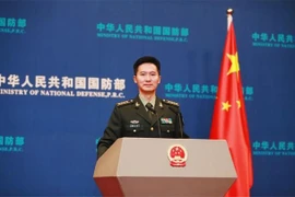 Phát ngôn viên Bộ Quốc phòng Trung Quốc Đàm Khắc Phi. Ảnh: BỘ QUỐC PHÒNG TRUNG QUỐC