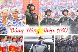  Những 'bóng hồng thép' rạng ngời trong đội hình diễu binh ngày Quốc khánh 2-9 