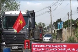 Dân TP Biên Hòa lại chặn đường phản đối xe vào mỏ đá