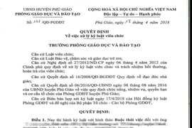 Buộc thôi việc thầy giáo bị tố 'sờ vùng nhạy cảm nhiều HS nữ'
