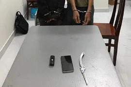 2 thiếu niên dùng roi điện đi cướp tài sản