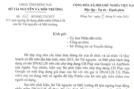 Ứng dụng tra cứu thông tin đất đai ở Đồng Nai bị giả mạo