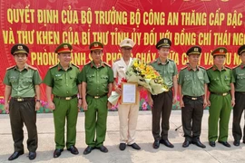 Đồng Nai công bố quyết định thăng hàm Đại úy cho Trung úy Thái Ngô Hiếu