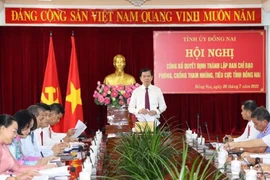 Đồng Nai thành lập Ban Chỉ đạo phòng, chống tham nhũng, tiêu cực