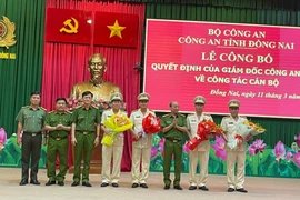 Công bố quyết định của Giám đốc Công an Đồng Nai điều động cán bộ
