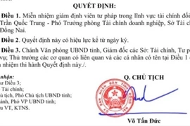 Cơ quan điều tra VKSND Tối cao khởi tố 1 giám định viên tư pháp Sở Tài chính Đồng Nai