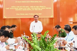 Chủ tịch UBND tỉnh Đồng Nai làm việc với phường Minh Hưng, Chơn Thành và xã Nha Bích
