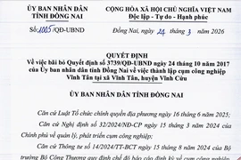 Đồng Nai huỷ bỏ thành lập cụm công nghiệp gần 50 ha