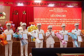 Công bố quyết định của Bộ trưởng Bộ Công an về công tác cán bộ tại Đắk Lắk