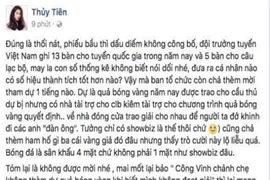 Thủy Tiên bức xúc vì BTC 'quên' mời Công Vinh