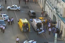 Ô tô lao vào đám đông ở Moscow