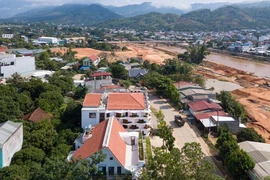 Ngôi nhà ‘độc nhất vô nhị’ với vườn cây trên mái cong