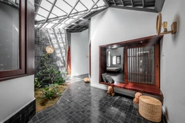 Nghỉ dưỡng tại gia trong ngôi nhà có 3 giếng trời 