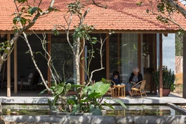 Lạc bước vào ngôi nhà gỗ đẹp như mơ giữa làng bưởi ở TP Huế