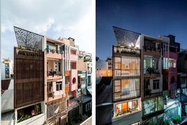 Nhà có mặt tiền 3 m nhưng vẫn nổi bật giữa phố Sài Gòn