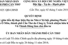 Cần Thơ: Giãn tiến độ một dự án nhà ở xã hội