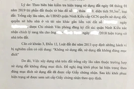 Văn phòng Đăng ký đất đai hứa sửa sai trước tòa