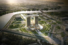 Tổng thể khu hành chính TP Cần Thơ của Công ty Gansam Architects & Partners (Hàn Quốc) - ảnh Gansam Architects & Partners 