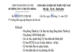 Sở TT&TT Cần Thơ hướng dẫn việc cung cấp thông tin cho báo chí