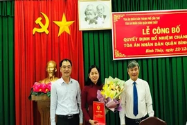 Cần Thơ: TAND quận Bình Thủy có chánh án mới