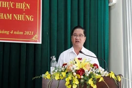 Chủ tịch UBND TP Cần Thơ Trần Việt Trường phát biểu kết luận tại hội nghị. Ảnh: NHẪN NAM