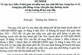 Cần Thơ dự kiến cho học sinh THCS, THPT học trực tiếp từ 17-1