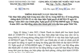 Cần Thơ: Thu hồi 206 triệu đồng chi hỗ trợ trong dịch chưa đúng