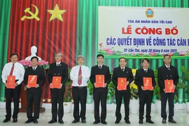 Công bố 7 Phó Chánh án TAND TP Cần Thơ mới và Chánh án, Phó Chánh án 14 TAND khu vực 
