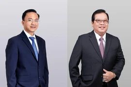 ông Diệp Bảo Châu (trái) và ông Lưu Quốc Thắng