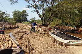 Cho xáng cuốc dỡ bỏ con đập làm người dân 'sạch túi'