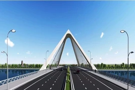 Nón Huế đạt giải nhất thi kiến trúc cầu vượt sông Hương