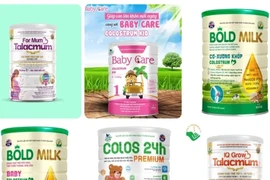 Một số loại sữa bột giả được cơ quan chức năng công bố. Ảnh minh họa