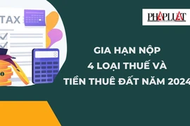 Gia hạn thời hạn nộp 4 loại thuế và tiền thuê đất năm 2024