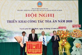 Chánh án TAND Tối cao Nguyễn Văn Quảng ghi nhận những nỗ lực của Tòa Phúc thẩm tại TP.HCM
