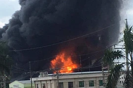 Cháy khủng khiếp ở Công ty Ariang Chemical Co Đồng Nai