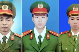 Truy thăng cấp bậc hàm đối với 3 cảnh sát PCCC hy sinh 