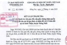 Sai phạm trong việc cấp 13 cuốn sổ đỏ từ đất công thành đất tư ở Đồng Nai 