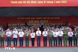 Chủ tịch nước Tô Lâm dự lễ ra mắt Lực lượng tham gia bảo vệ an ninh, trật tự ở cơ sở tại TP.HCM