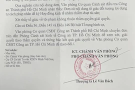 Công an TP.HCM chuyển đơn tố một đơn vị chiếm đoạt hơn 32 tỉ đồng