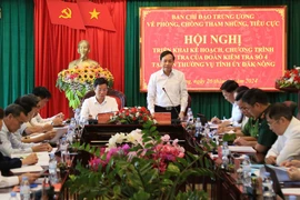 Kiểm tra công tác phòng, chống tham nhũng, tiêu cực tại Đắk Nông