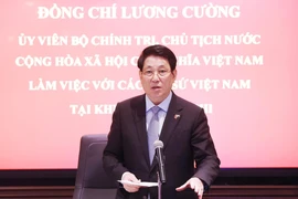 Chủ tịch nước Lương Cường làm việc với các Đại sứ Việt Nam tại các nước châu Phi