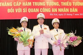 Trao Quyết định thăng cấp bậc hàm cấp Tướng Công an