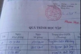 Chỉ đạo làm giả học bạ, giám đốc bị giáng chức làm phó giám đốc