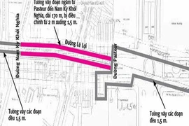 Thông tin mới về tường vây metro 1 điều chỉnh từ 2 m xuống 1,5 m