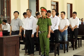 Các bị cáo trong vụ Vietcombank Tây Đô tại phiên tòa phúc thẩm hồi tháng 11-2019.