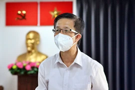 Ông Phạm Đức Hải, Phó Trưởng Ban chỉ đạo phòng chống dịch COVID-19 TP.HCM, thông tin tại buổi họp báo. 