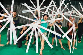 Các nghệ sĩ của sân khấu Kịch Idecaf đang tích cực tập luyện để chuẩn bị gặp khán giả vào ngày 1-7.