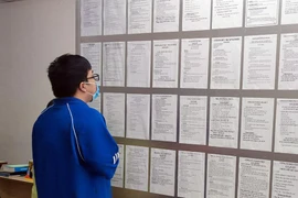 Người lao động đang tìm việc làm tại Trung tâm Dịch vụ việc làm Thanh niên (TP.HCM).