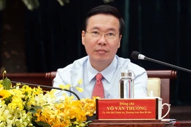 Thường trực Ban Bí thư Võ Văn Thưởng tại hội nghị triển khai Nghị quyết 31 của Bộ Chính trị. 