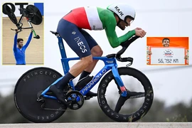 Mẫu xe đua cá nhân tính giờ do hãng Pinarello sản xuất, mô phỏng theo vây cá voi lưng gù giúp tay đua Filippo Ganna phá hai kỷ lục thế giới chỉ trong vòng sáu ngày. 